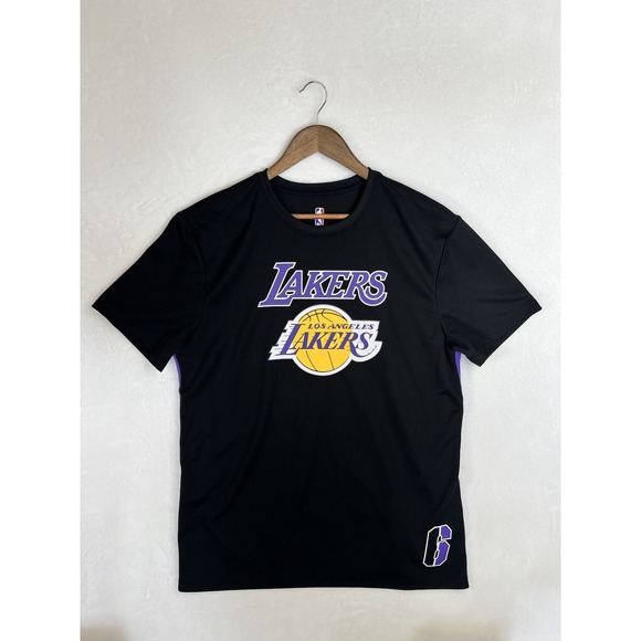 Lebron James Los Angeles Lakers NBA Unk #6 Tshirt Adult XL Black Mens - Picture 1 of 6